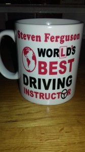 A present from Finn Robinson after he passed his driving test