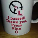 A present from Finn Robinson after he passed his driving test